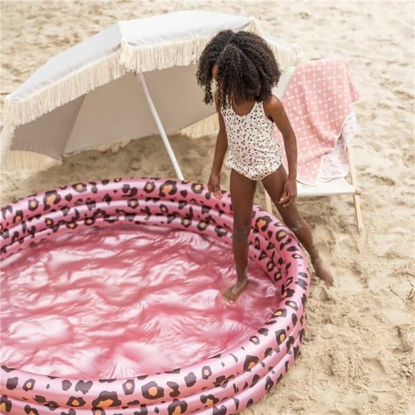 Oppustelig Pool Swim Essentials Leopard Lyserød Ø 150 cm