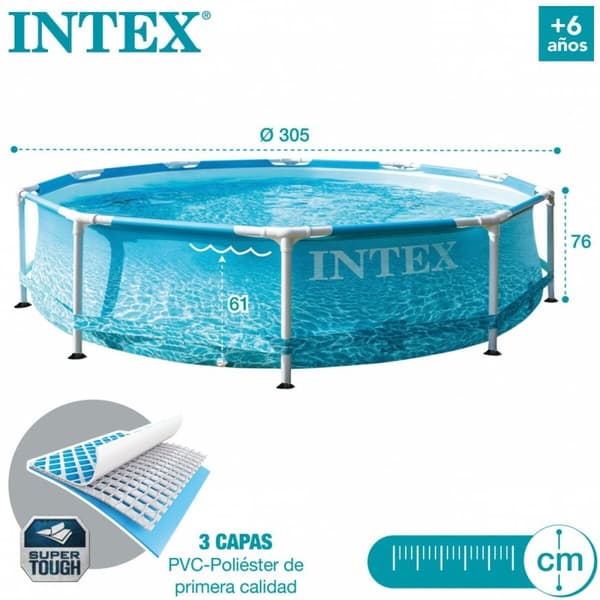Basseng Avtagbart Intex 28208NP 305 x 76 x 305 cm