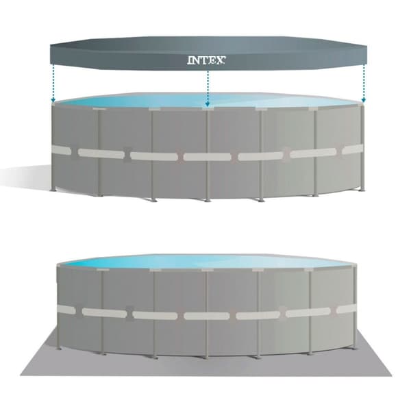 Pool Aftageligt Intex 26334 610 x 122 x 610 cm