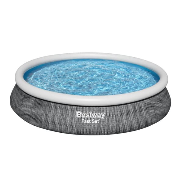 Oppustelig Pool Bestway Grå 9677 L 457 x 84 cm