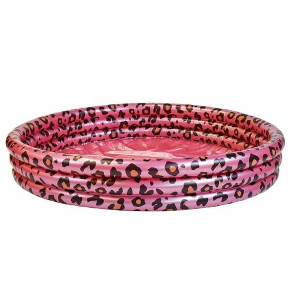 oppblåstbart basseng Swim Essentials Leopard Lyse Rosa Ø 150 cm