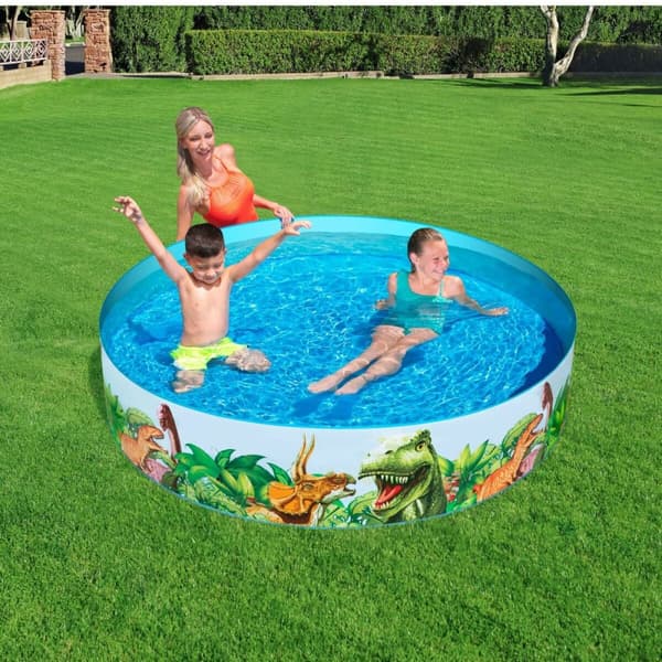 Oppblåsbart plaskebasseng for barn Bestway Dinosaurer 183 x 38 cm