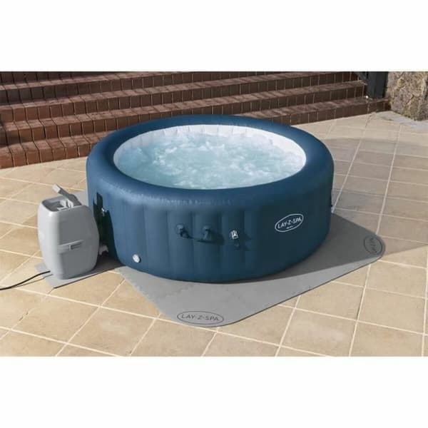 Beskyttende gulv for demonterbare svømmebassenger Bestway Lay-Z-Spa 196 x 196 cm Grå Polyetylen