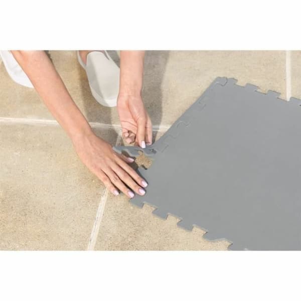 Beskyttende gulv for demonterbare svømmebassenger Bestway Lay-Z-Spa 196 x 196 cm Grå Polyetylen