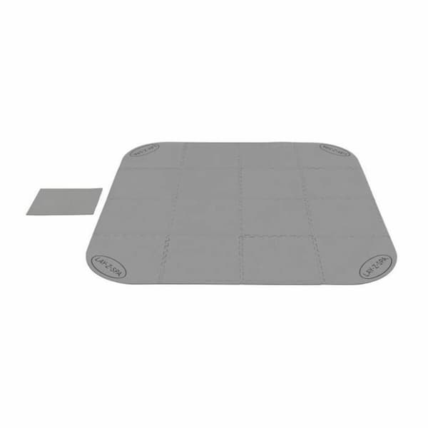 Beskyttende gulv for demonterbare svømmebassenger Bestway Lay-Z-Spa 196 x 196 cm Grå Polyetylen