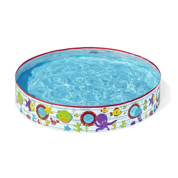 Oppblåsbart plaskebasseng for barn Bestway Fisk 152 x 25 cm