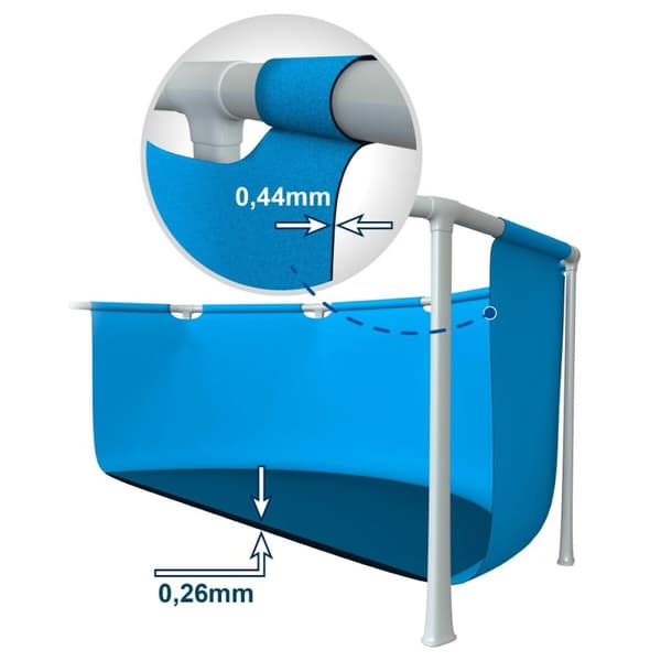 Basseng Avtagbart Intex 183 x 38 x 183 cm