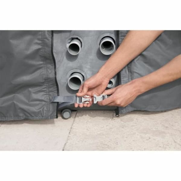 Svømmebassengovertrekk Spa Bestway EnergySense 230 x 230 cm Grå