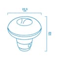Miniatyrbild 2 av 2: Klordispenser EDM 81013 Ø 22,5 x 20 cm