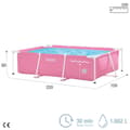 Miniatyrbild 4 av 6: Bollhav Intex Small Frame Familiar 28266NP Rosa 220 x 60 x 150 cm