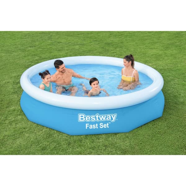 Bestway Uppblåsbar Pool Vuxen Ring 305x66 cm Trädgård 57456