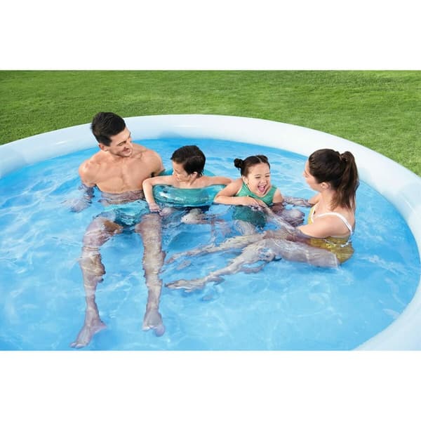 Bestway Uppblåsbar Pool Vuxen Ring 305x66 cm Trädgård 57456