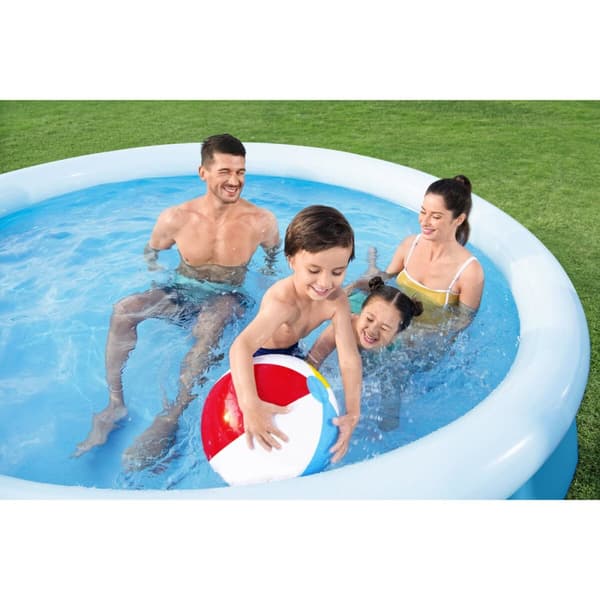 Bestway Uppblåsbar Pool Vuxen Ring 305x66 cm Trädgård 57456