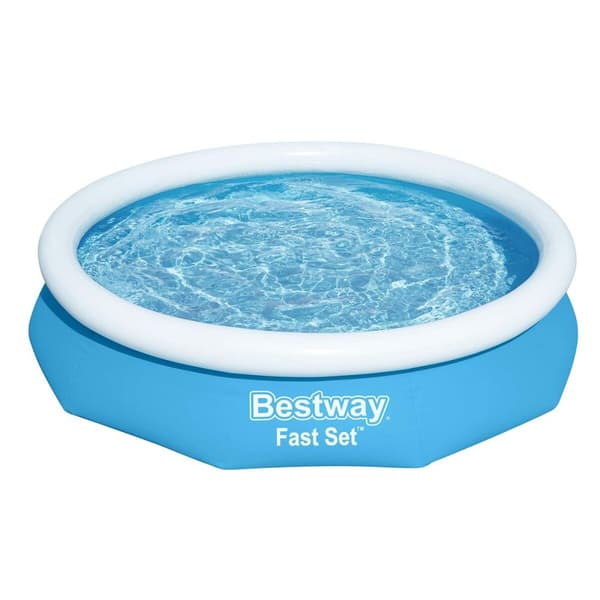 Bestway Uppblåsbar Pool Vuxen Ring 305x66 cm Trädgård 57456