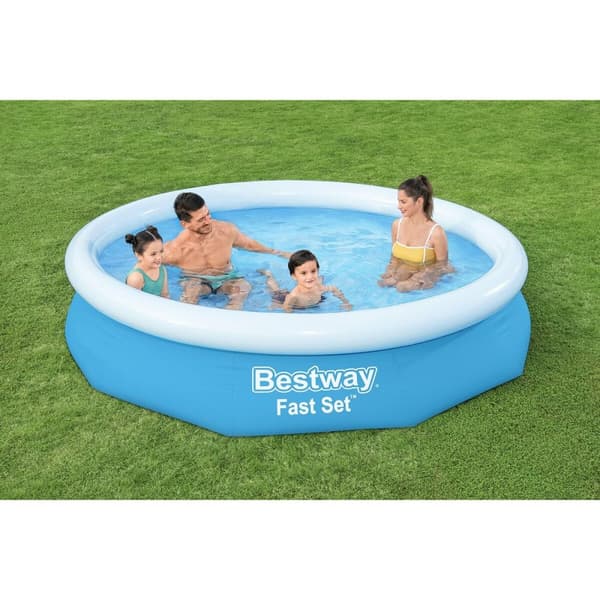 Bestway Uppblåsbar Pool Vuxen Ring 305x66 cm Trädgård 57456