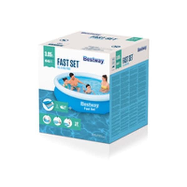Bestway Uppblåsbar Pool Vuxen Ring 305x66 cm Trädgård 57456