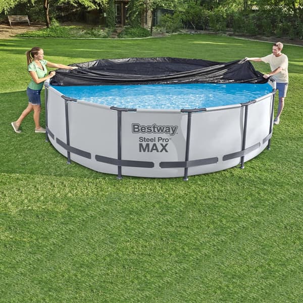 Pool Cover Bestway Svart Ø 370 cm