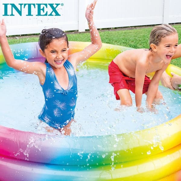 Puhallettava lasten kahluuallas Intex Monivärinen 581 L 168 x 38 x 168 cm (6 osaa)