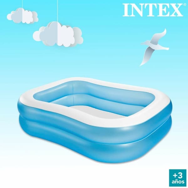 Puhallettava allas Intex Sininen Valkoinen Sininen/Valkoinen 540 L 203 x 48 x 152 cm (3 osaa)