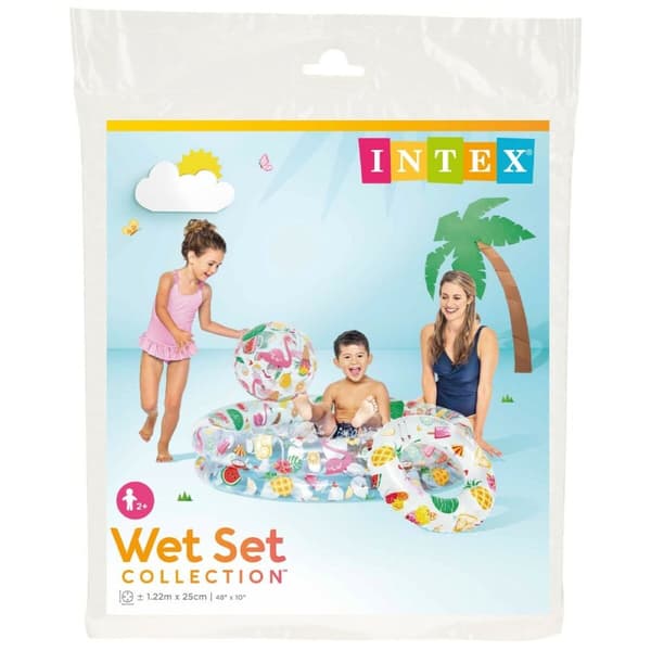 Puhallettava lasten kahluuallas Intex Trooppinen 150 l 122 x 25 cm (12 osaa)
