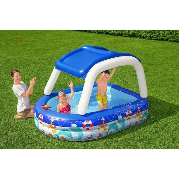 Puhallettava lasten kahluuallas Bestway Monivärinen 213 x 155 x 132 cm 175 x 262 x 51 cm Laiva
