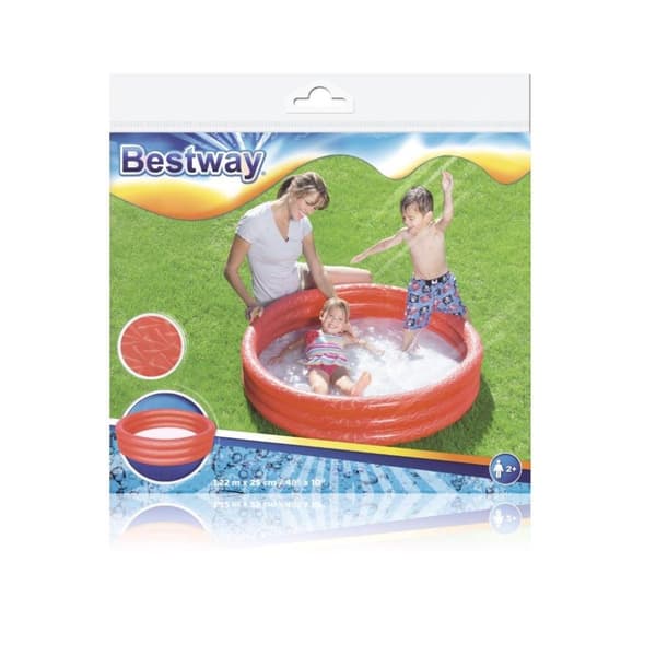 Bestway 51025 puhallettava allas punainen 1,22 x 25 cm