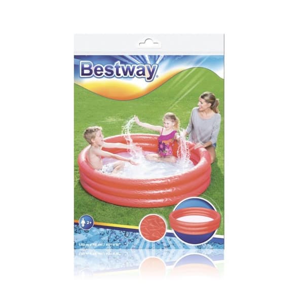 Bestway 51026 Oppustelig pool Rød 1,52mx 30cm