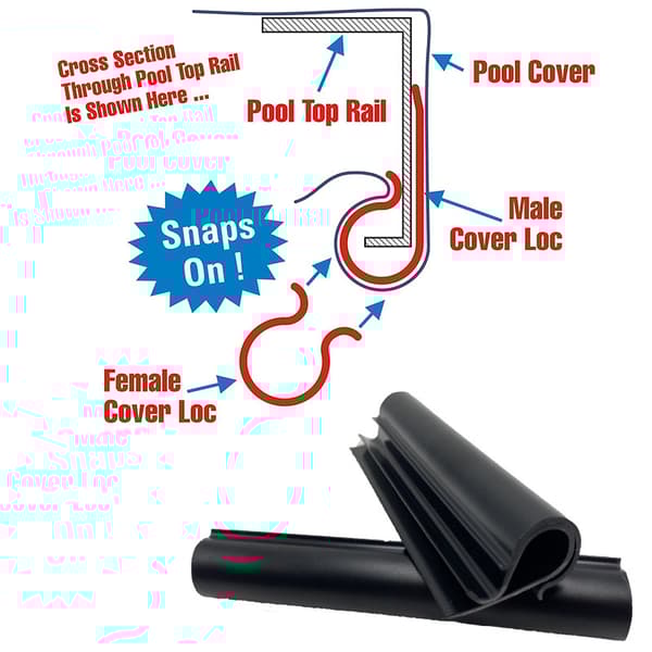 INF 24-pakningsklemmer for bassengdeksel, kraftige vindtette klips for bassengdeksel male clips12+female clips 12