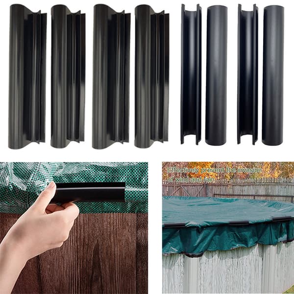 INF 24 Pack altaan peiteklipsejä, Heavy Duty -tuulenpitäviä maa-altaan peiteklipsejä male clips12+female clips 12