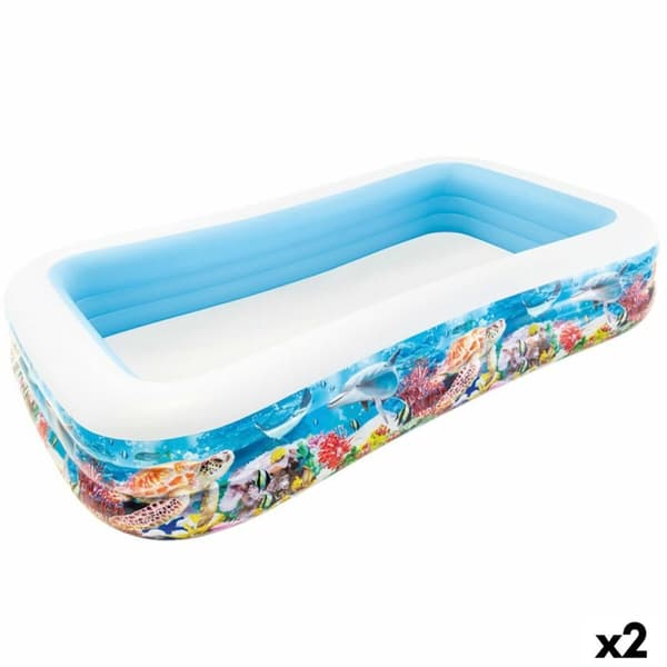 Puhallettava lasten kahluuallas Intex Trooppinen 1020 L 305 x 56 x 183 cm (2 osaa)