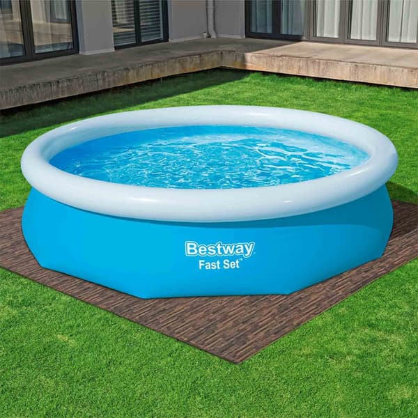 Lattiasuoja maanpäällisille uima-altaille Bestway 50 x 50 cm Puu