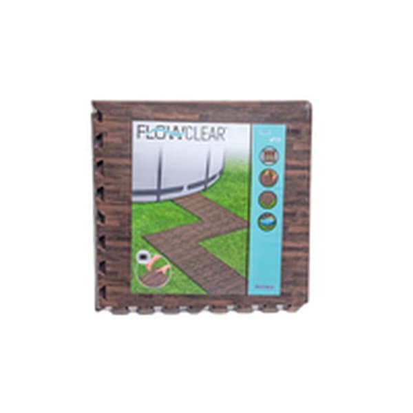 Lattiasuoja maanpäällisille uima-altaille Bestway 50 x 50 cm Puu