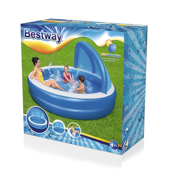 Puhallettava lasten kahluuallas Bestway Monivärinen 241 x 241 x 140 cm