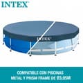 Miniatyrbild 4 av 7: Pool Cover Intex 28030 METAL FRAME 305 x 25 x 305 cm