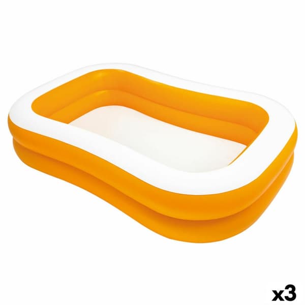Upplåsbar bassäng Intex Mandarin Orange 600 L 229 x 48 x 152 cm (3 antal)