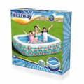 Miniatyrbild 2 av 11: Bestway Uppblåsbar Pool 3 Kamrar Floral 229x152x56 cm +6 År Trädgård 54120