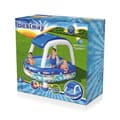 Miniatyrbild 2 av 11: Bestway Uppblåsbar Barnpool Avtagbart Tak Båt med Ratt 213x155x132 cm +3 År Trädgård 54370