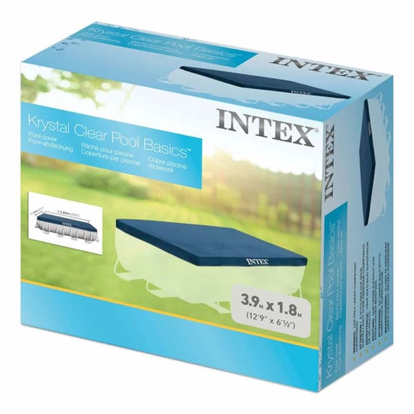 Pool Cover Intex 28037 4 x 2 m Blå Marinblå