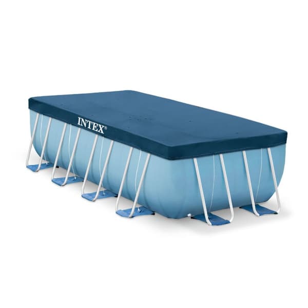 Pool Cover Intex 28037 4 x 2 m Blå Marinblå