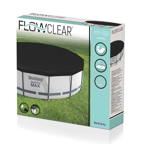 Bestway Pool Cover PVC D457 cm Trädgård 58038