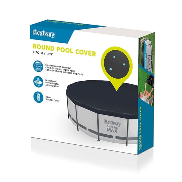 Bestway Pool Cover PVC D457 cm Trädgård 58038