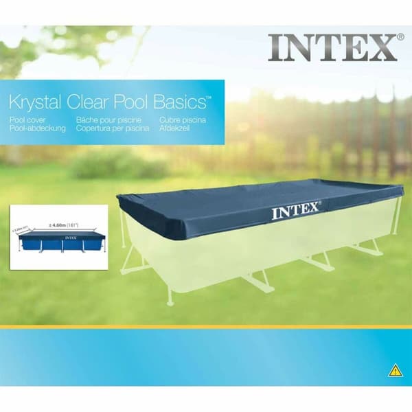 Swimmingpool Cover Intex 28039 Blå Grå Marineblå 4,5 m