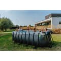 Miniatyrbild 9 av 11: EXIT Black Leather pool 400x200x122cm med sandfilterpump - svart