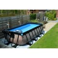 Miniatyrbild 10 av 11: EXIT Black Leather pool 400x200x100cm med filterpump - svart