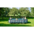 Miniatyrbild 9 av 11: EXIT Wood pool 540x250x122cm med filterpump - brun