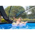 Miniatyrbild 10 av 11: EXIT Black Leather pool ø360x122cm med sandfilterpump och tak - svart