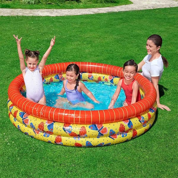 Oppustelig Pool til Børn Bestway Sommerfugle 168 x 38 cm