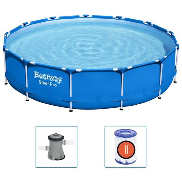 Bestway Pool med ram Steel Pro 396x84 cm
