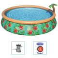 Miniatyrbild 2 av 2: Bestway Poolset Fast Set Inflatable Paradise Palms 457x84 cm