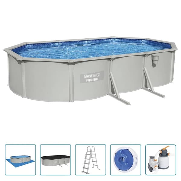 Bestway Hydrium Ovanmarkspool oval 610x360x120 cm
